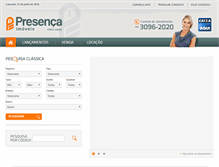 Tablet Screenshot of imoveispresenca.com.br